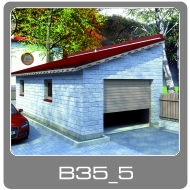 garáž Drewbet - typ 35_5 garáž Drewbet - typ 35_5